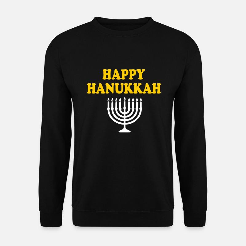 HAPPY HANUKKAH - Unisex Pullover - Schwarz