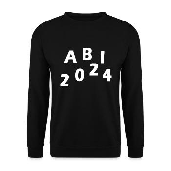 Abi 2024 - Unisex Pullover - Schwarz - Vorne - Alina (178cm) & Michal (187cm)