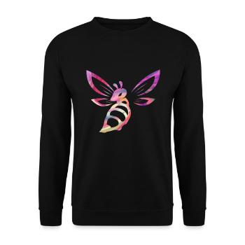 Piercing Colorful Wasp - Unisex Sweatshirt - black - Front - Alina (178cm) & Michal (187cm)