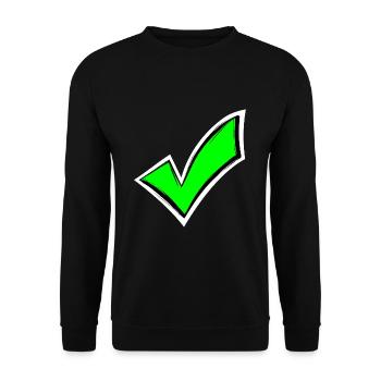 Tick chop colored seen - Unisex Sweatshirt - black - Front - Alina (178cm) & Michal (187cm)