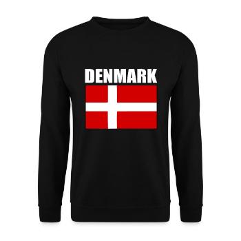 Denmark - Unisex Sweatshirt - black - Front - Alina (178cm) & Michal (187cm)