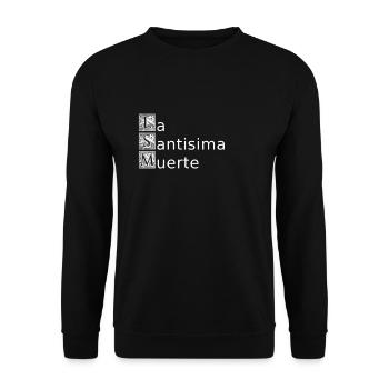 Santa muerte1 - Sweat-shirt Unisexe - noir - Devant - Alina (178cm) & Michal (187cm)