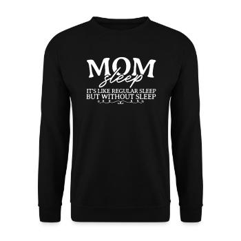 Mom Mommy Mom Mom Mother's Day Gift - Unisex Sweatshirt - black - Front - Alina (178cm) & Michal (187cm)