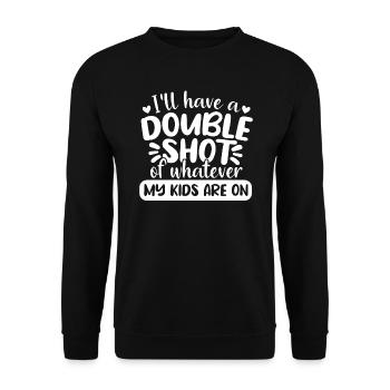 Mom Mom Mom Mother's Day - Unisex Sweatshirt - black - Front - Alina (178cm) & Michal (187cm)