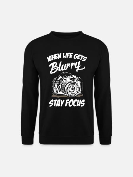 Photographer Stay Focus - Unisex Pullover - Schwarz