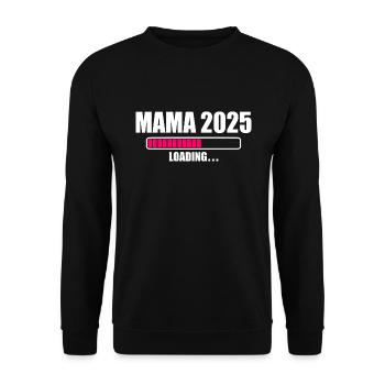 Mama 2025 - Unisex Pullover - Schwarz - Vorne - Alina (178cm) & Michal (187cm)