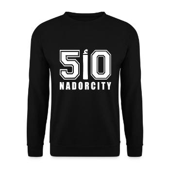 Nadorcity nador - Unisex Pullover - Schwarz - Vorne - Alina (178cm) & Michal (187cm)