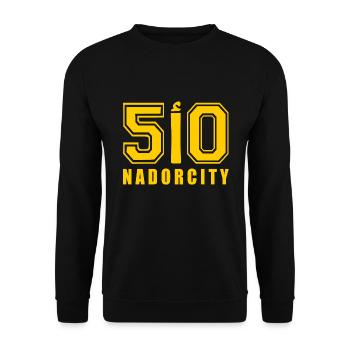 Nadorcity nador ا 50 - Unisex Pullover - Schwarz - Vorne - Alina (178cm) & Michal (187cm)