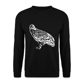 Wanderfalke, Falke, Falke, Vogel, Raubfalke, Falke - Unisex Pullover - Schwarz - Vorne - Alina (178cm) & Michal (187cm)