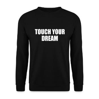 touch your dream - Sweat-shirt Unisexe - noir - Devant - Alina (178cm) & Michal (187cm)