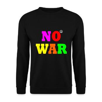 No war - Sweat-shirt Unisexe - noir - Devant - Alina (178cm) & Michal (187cm)