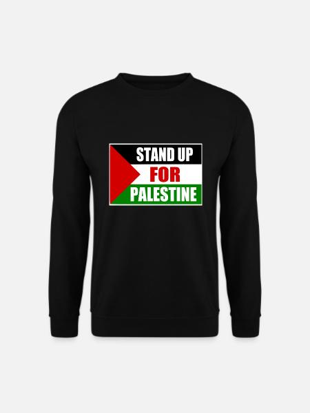 stand up for palestine - Unisex Pullover - Schwarz