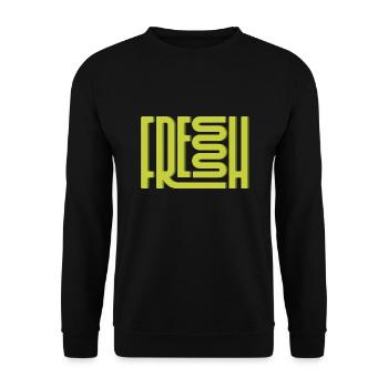 Fresh - Unisex Sweatshirt - black - Front - Alina (178cm) & Michal (187cm)