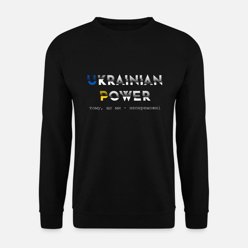 Ukrainien Power - Unisex Sweatshirt - black