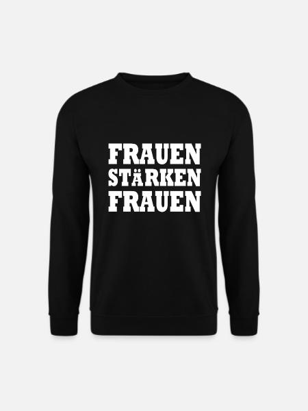 frauen stärken frauen - Unisex Pullover - Schwarz