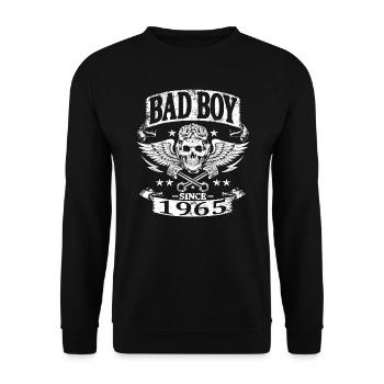 Bad boy since 1965 - Sweat-shirt Unisexe - noir - Devant - Alina (178cm) & Michal (187cm)