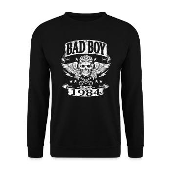 Bad boy since 1984 - Sweat-shirt Unisexe - noir - Devant - Alina (178cm) & Michal (187cm)