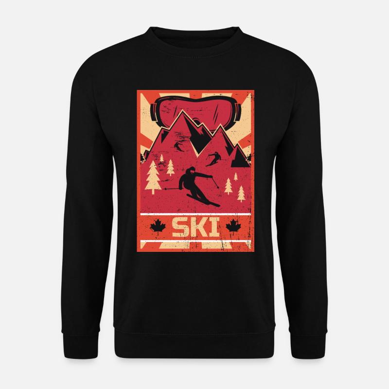 Ski Propaganda | Wintersport Winter Schnee Urlaub - Unisex Pullover - Schwarz