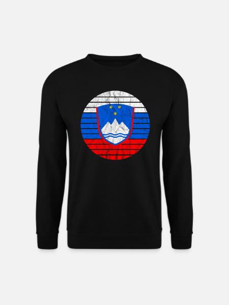 Slowenien Wappen Flagge Slowenien-Urlaub Souvenir - Unisex Pullover - Schwarz