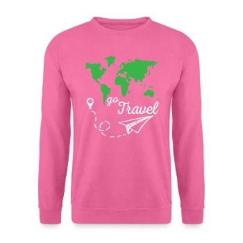 Go Travel - Unisex Sweatshirt - pink - Front