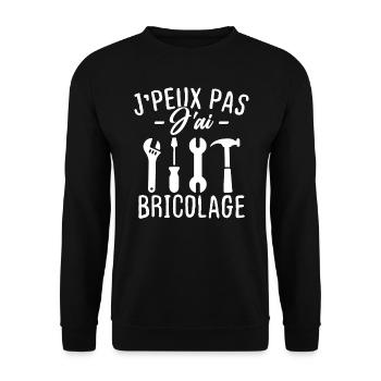 Ich kann nicht DIY - Unisex Pullover - Schwarz - Vorne - Alina (178cm) & Michal (187cm)
