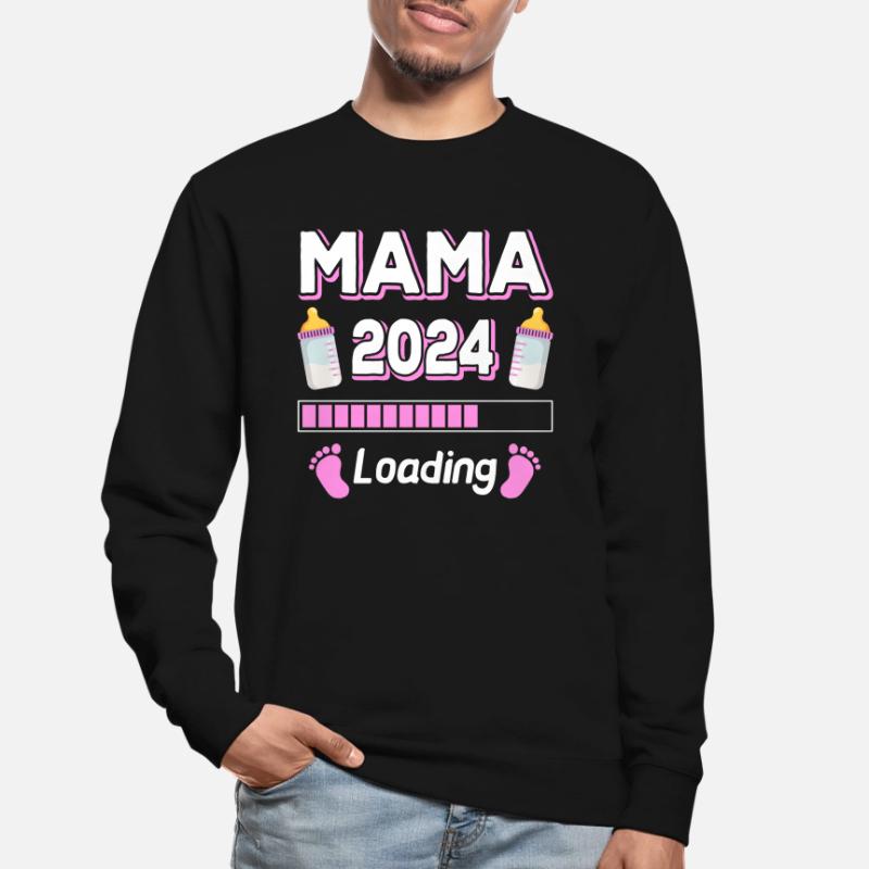 Mama 2024 Loading Mutter Mütter Muttertag Unisex Pullover