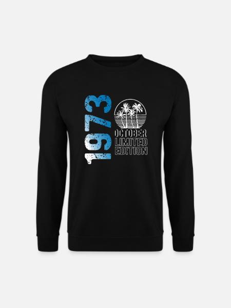 Oktober 1973 limited Edition Jahrgang Geburt Jahr - Unisex Pullover - Schwarz