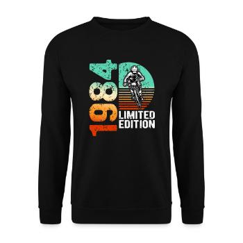1984 Édition limitée VTT Bike Bike Bike - Sweat-shirt Unisexe - noir - Devant - Alina (178cm) & Michal (187cm)