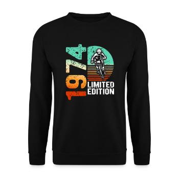 1974 Édition limitée VTT Bike Bike Bike - Sweat-shirt Unisexe - noir - Devant - Alina (178cm) & Michal (187cm)