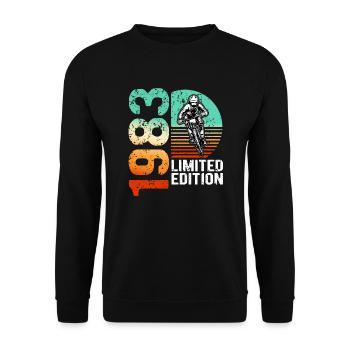 1983 Édition limitée VTT Bike Bike Bike - Sweat-shirt Unisexe - noir - Devant - Alina (178cm) & Michal (187cm)