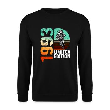 1993 Édition limitée VTT Bike Bike Bike - Sweat-shirt Unisexe - noir - Devant - Alina (178cm) & Michal (187cm)