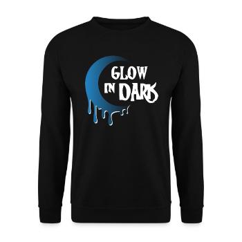 Glow in Dark - Unisex Sweatshirt - black - Front - Alina (178cm) & Michal (187cm)