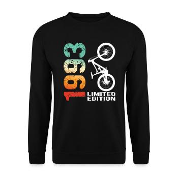 1993 Édition limitée VTT Bike Bike Bike - Sweat-shirt Unisexe - noir - Devant - Alina (178cm) & Michal (187cm)