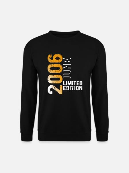 Juni 2006 Limited Edition Jahrgang Geburtsjahr - Unisex Pullover - Schwarz