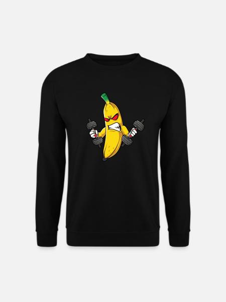 Fitness Banan Träning Rutin Träning Gym - Unisextröja - svart