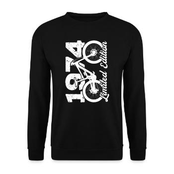 1974 Édition limitée VTT Bike Bike Bike - Sweat-shirt Unisexe - noir - Devant - Alina (178cm) & Michal (187cm)