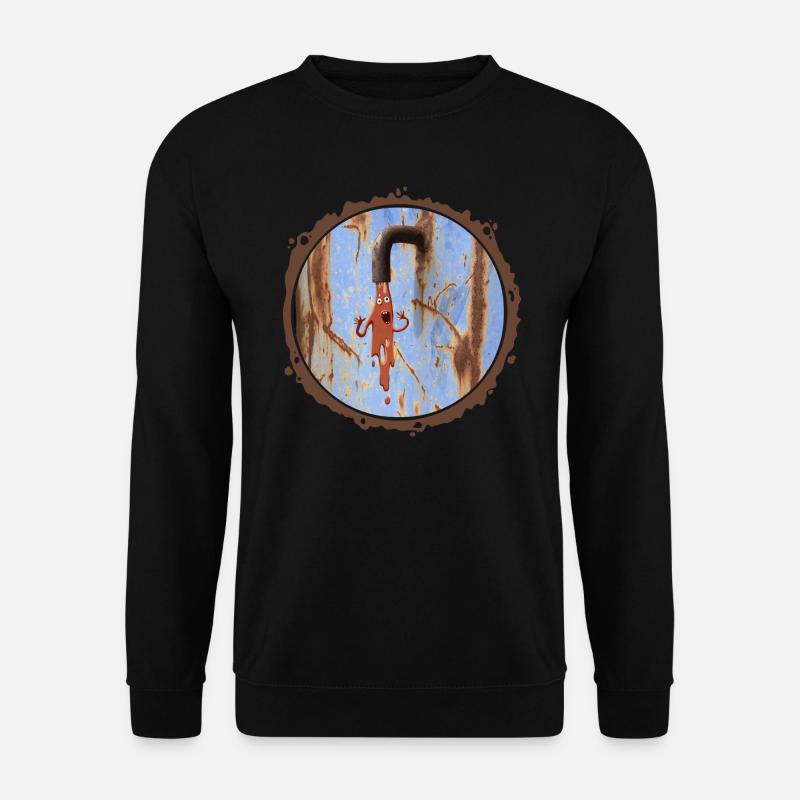 Schleimmonster mit rostigem Rand - Unisex Pullover - Schwarz