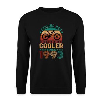 Cycling Dad Like A Regular Dad Cooler depuis 1993 - Sweat-shirt Unisexe - noir - Devant - Alina (178cm) & Michal (187cm)