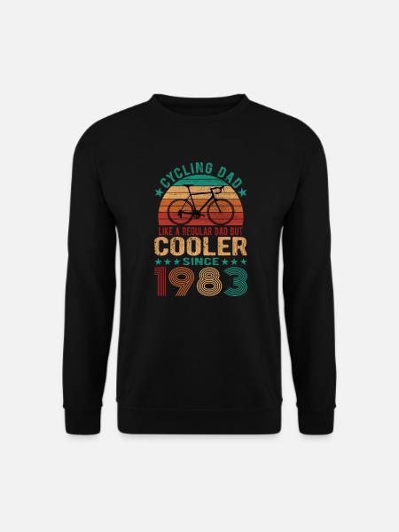 Cycling Dad Like A Regular Dad Cooler Since 1983 - Unisex Pullover - Schwarz