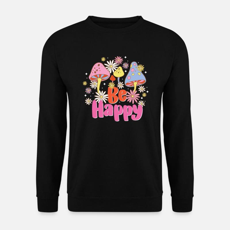 Magic Mushroom Psychedelic Art - Unisex Sweatshirt - black