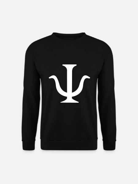 Psychologie Zeichen Psi Symbol - Unisex Pullover - Schwarz