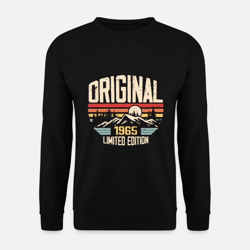 Nostalgisches 1965 Geburtstagsgeschenk 1965 - Unisex Pullover - Schwarz