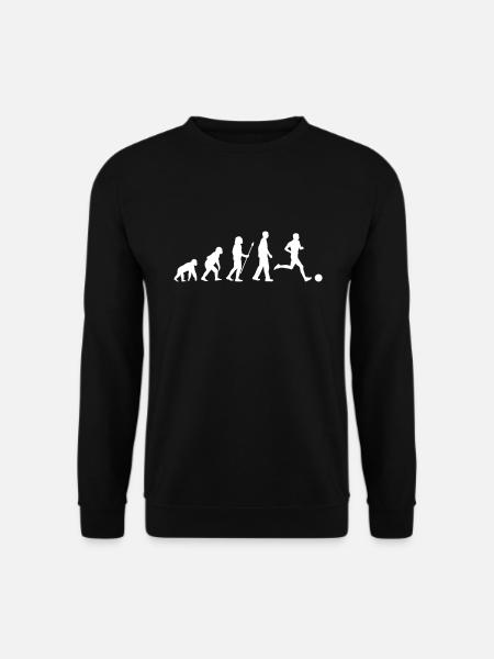 evolution soccer white - Unisex Sweatshirt - black