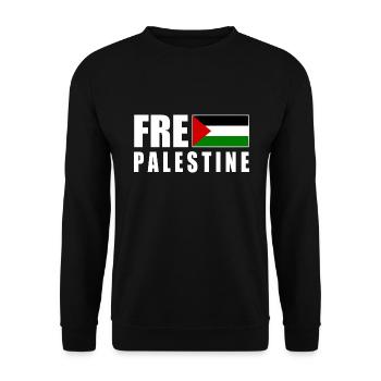 Free palestine - Sweat-shirt Unisexe - noir - Devant - Alina (178cm) & Michal (187cm)