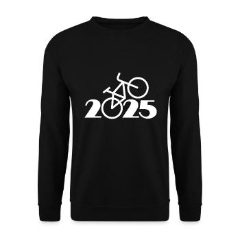 Tour à vélo 2025, VTT 2025, Vélo 2025 - Sweat-shirt Unisexe - noir - Devant - Alina (178cm) & Michal (187cm)