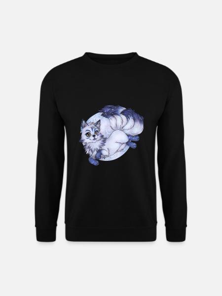 Kitsune Fuchs Fuchsgeist Inari Japan Mythologie - Unisex Pullover - Schwarz