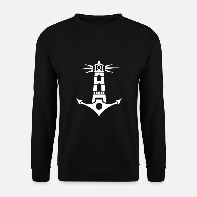 Anchor lighthouse - Unisex Sweatshirt - black