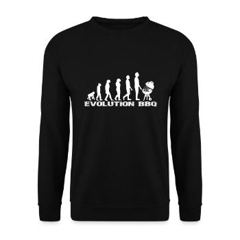 BBQ - Unisex Sweatshirt - black - Front - Alina (178cm) & Michal (187cm)