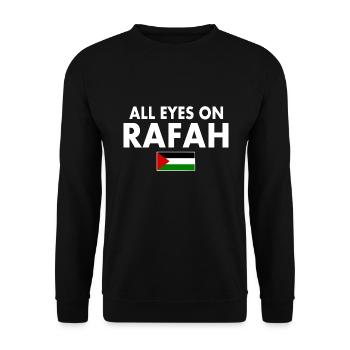 all eyes on rafah - Sweat-shirt Unisexe - noir - Devant - Alina (178cm) & Michal (187cm)