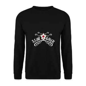 Backen - Star Baker - Unisex Pullover - Schwarz - Vorne - Alina (178cm) & Michal (187cm)